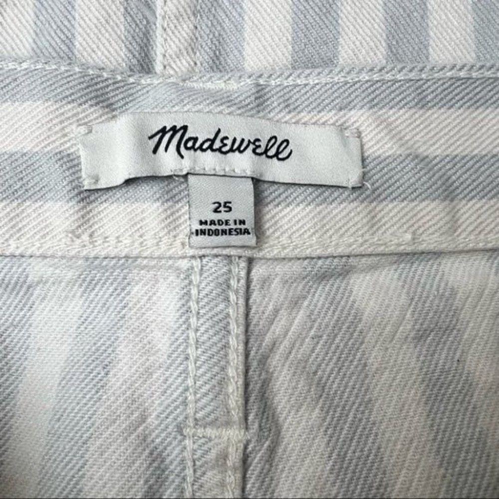 Madewell Striped Pompano A Line Button Front Mini Skirt Size 25 - Picture 5 of 9